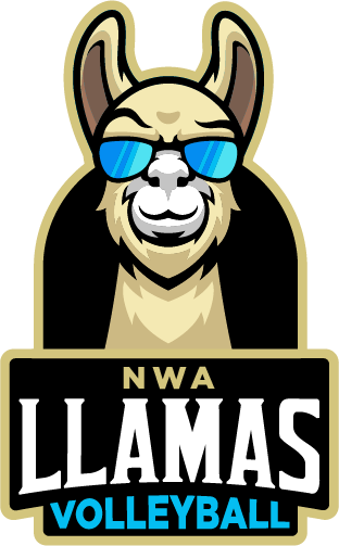 Northwest Arkansas Llamas Volleyball Logo